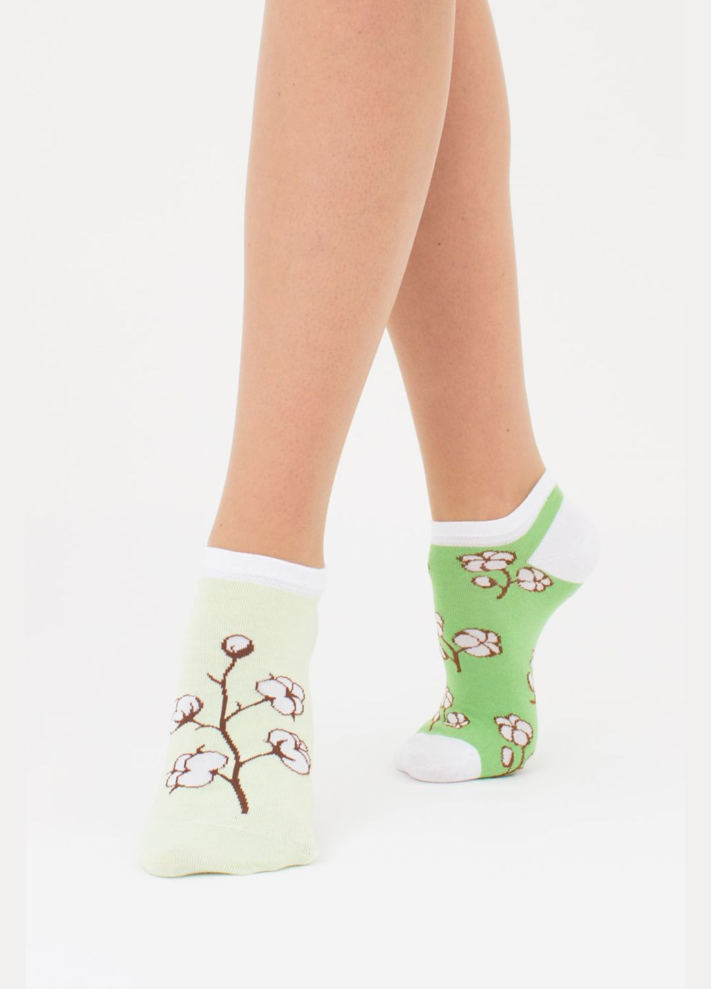 Зелені набір жіночих шкарпеток 2 пари Giulia абстрактні (302820496)