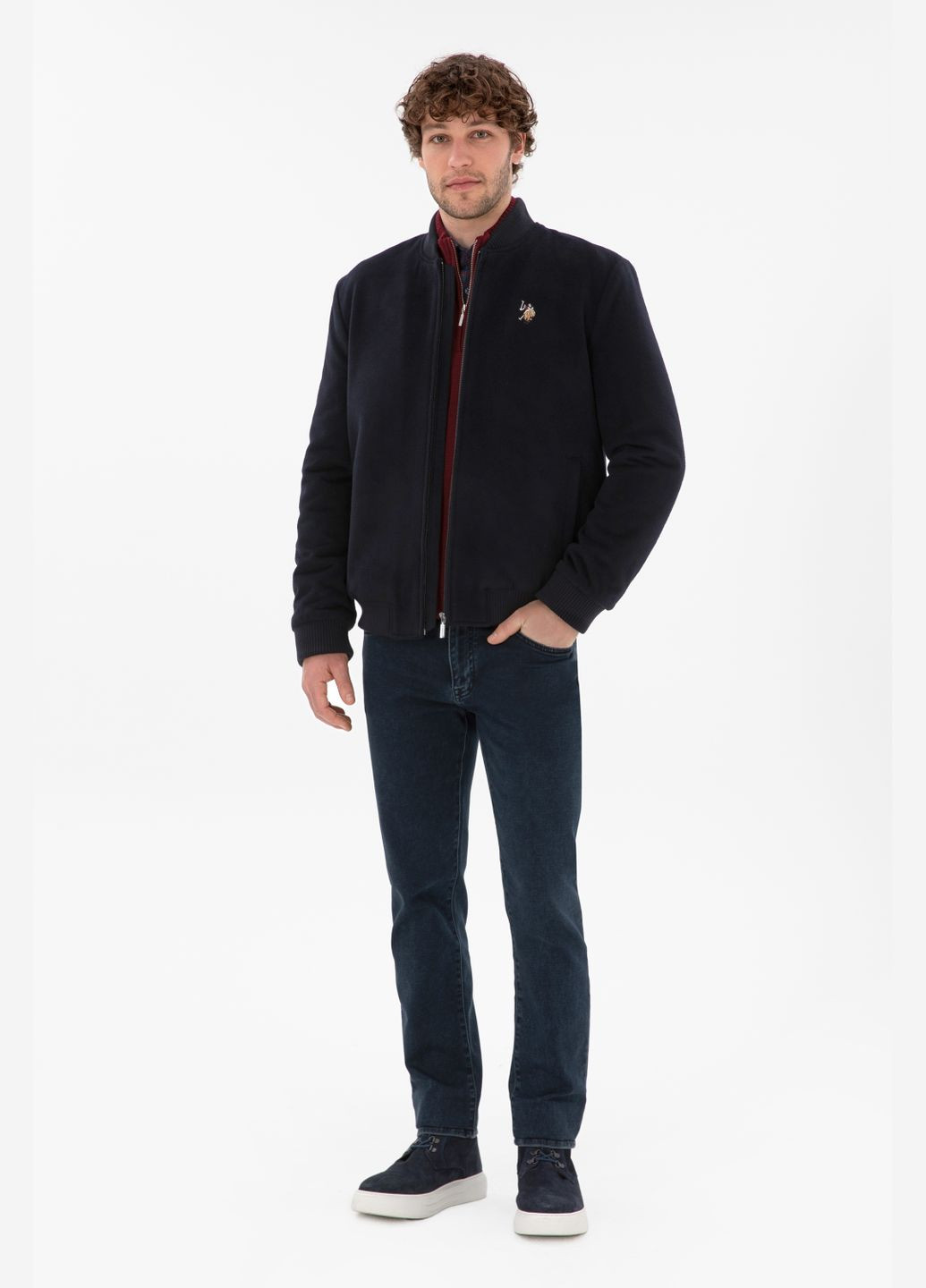 Темно-синя куртка u.s. polo assn. чоловіча U.S. Polo Assn.