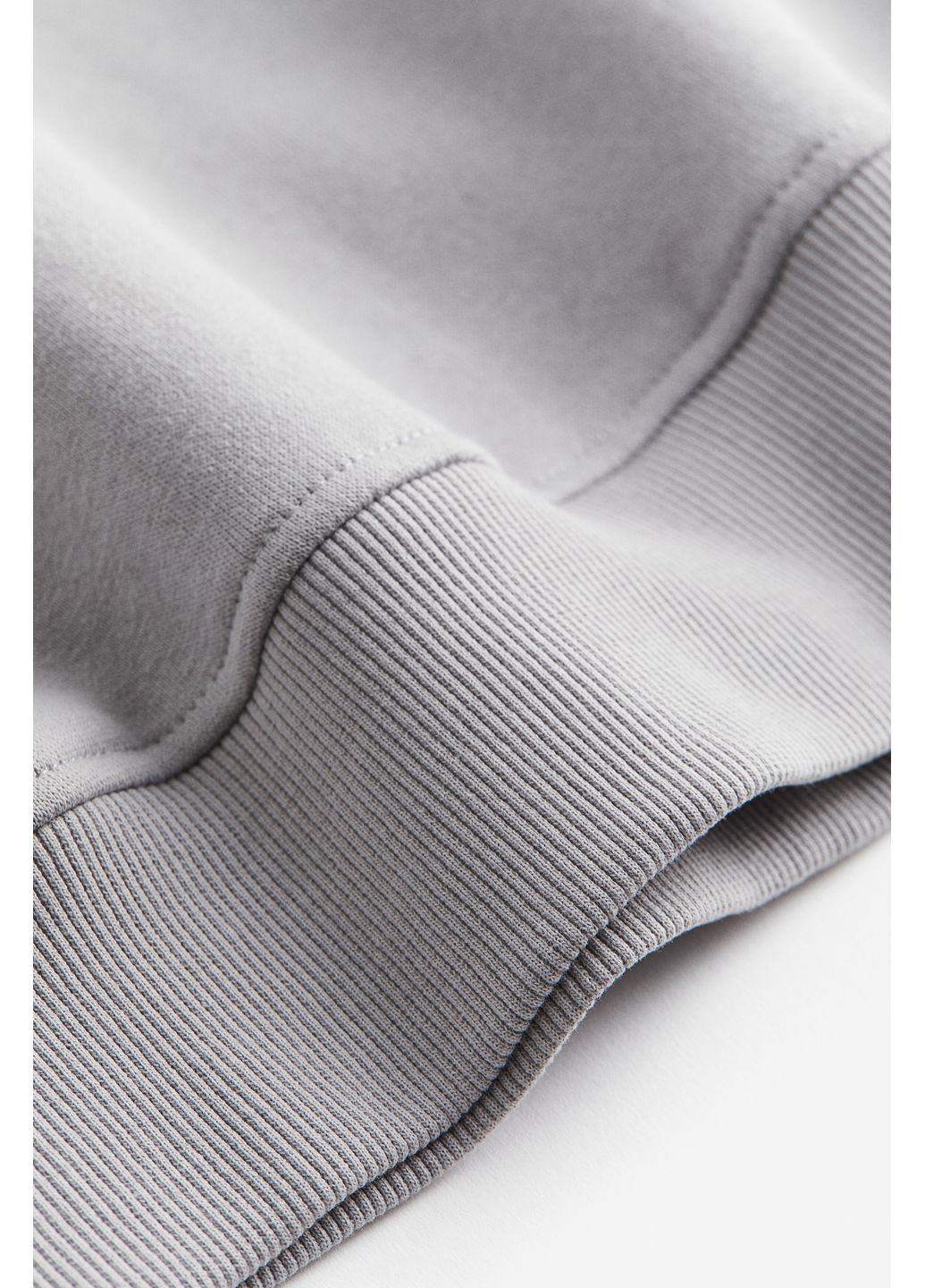 Сірий світшот з бавовни H&M однотонний (354647857)