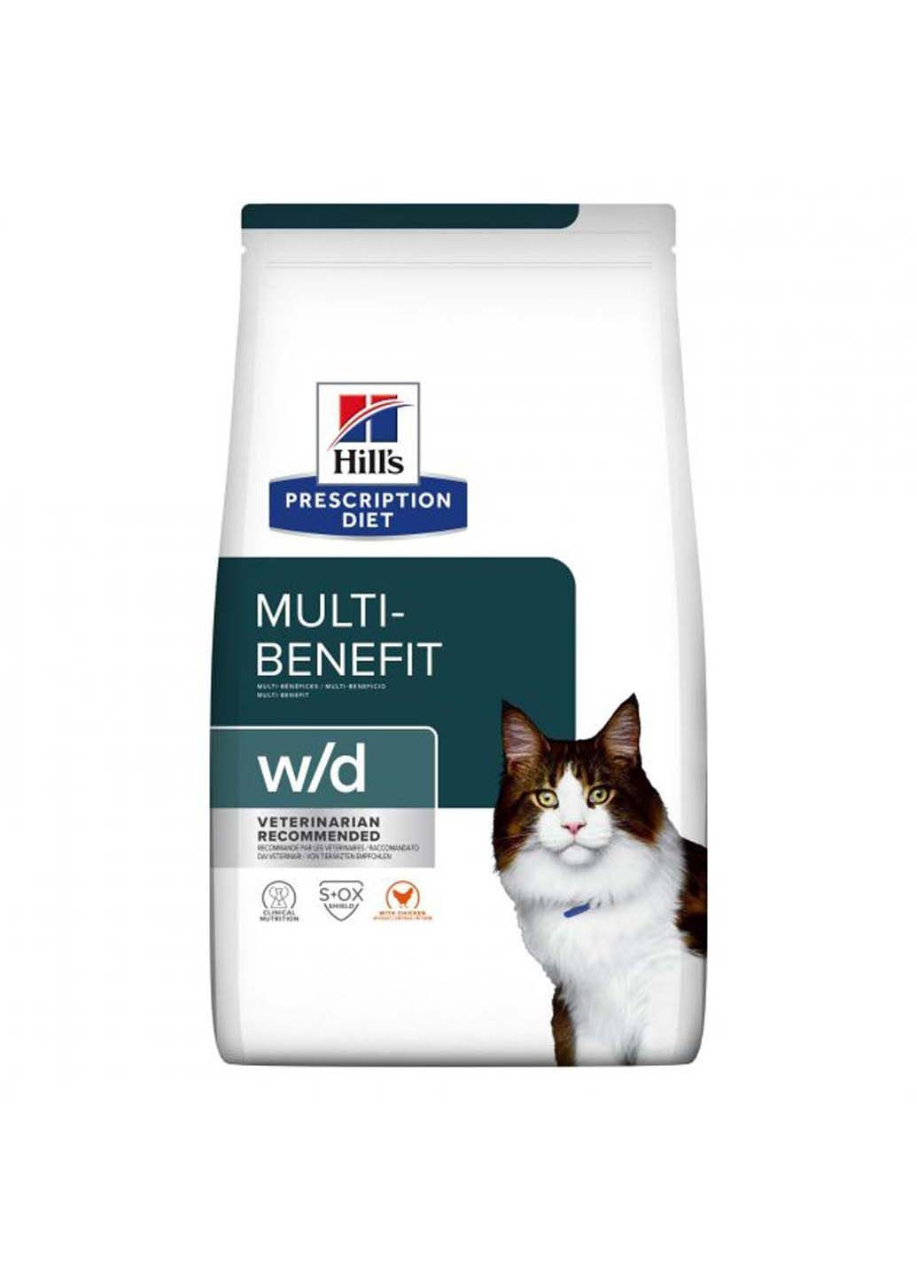 Корм сухой для лечения сахарного диабета у котов Prescription Diet Feline W/D 1.5 кг HILLS (286473059)