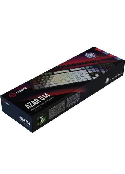 Клавиатура Azar 514 RGB EN/RU Gaming White (LRG-GK514W-UA) LORGAR (323094543)