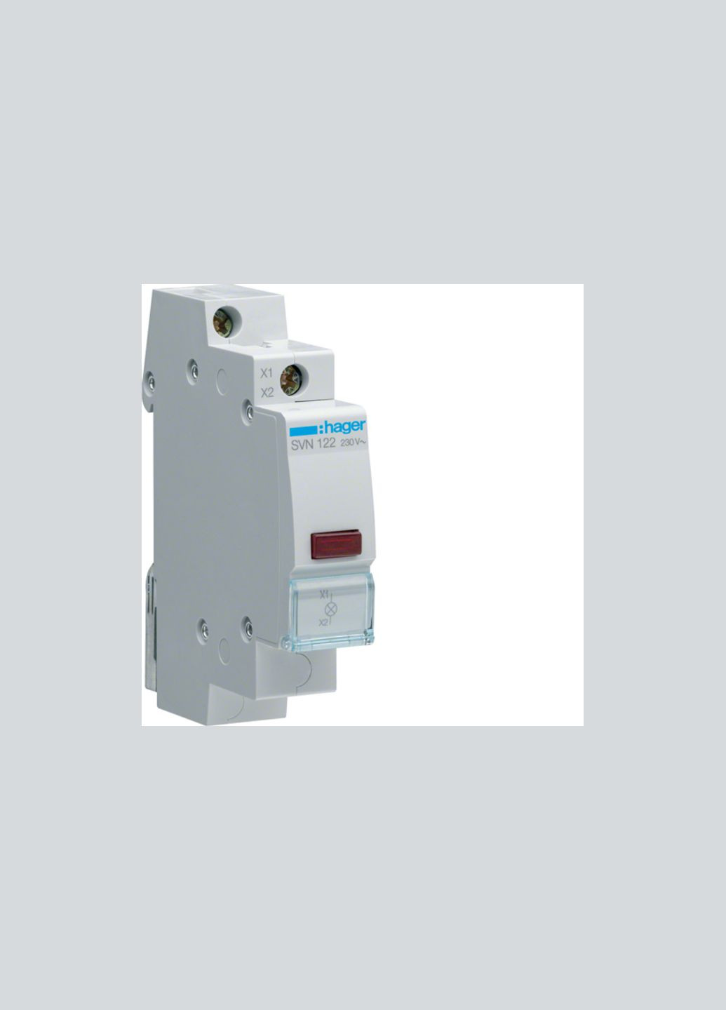 Модульна сигнальна арматура червоний LED 230В [SVN122] Hager (344533844)