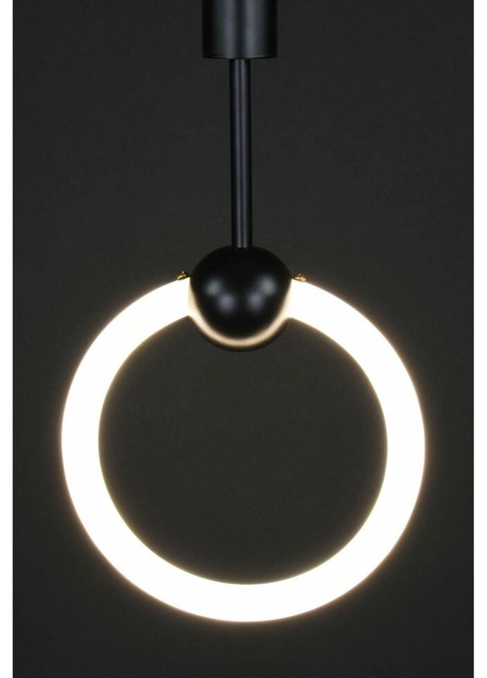 Люстра светодиодная подвесная LED светильник для квартиры на потолок лэд 27859 Черный 65-150х6х20 см. Sunnysky (324396576)