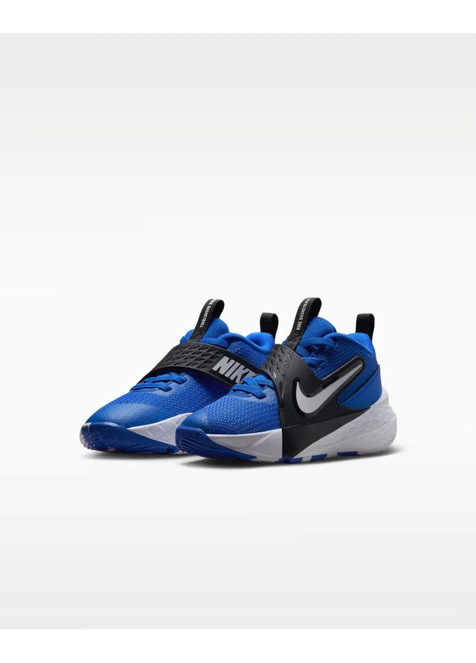 Синие демисезонные кроссовки team hustle d 12 (ps) blue hf6280-400 Nike