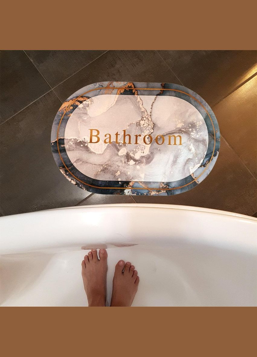 Влагопоглощающий коврик мрамор "Bathroom" 40*60CM*3MM (D) SW00001569 Sticker Wall (298284683)