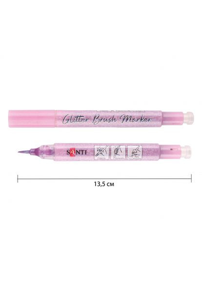 Маркер акварельный Glitter Brush 390767 Santi (364109539)