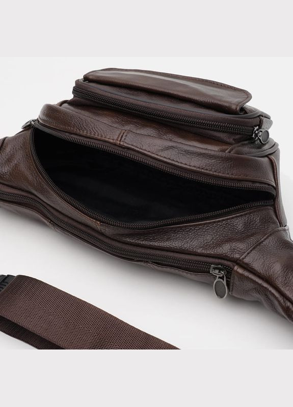 Мужская кожаная сумка на пояс K18014br-brown Keizer (311552817)