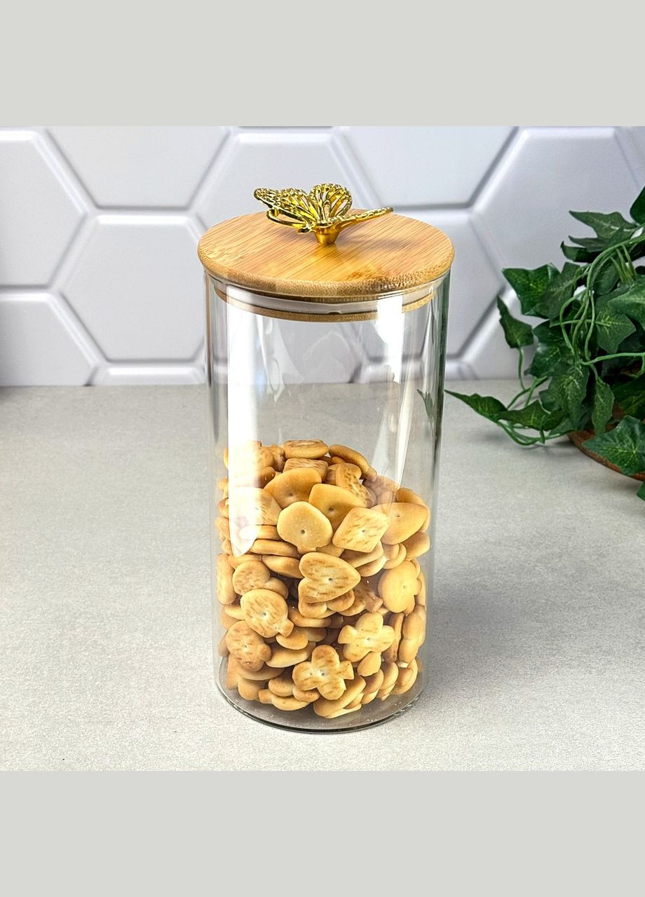 Банка для сыпучих Butterfly 1.3 л стекло GK (371683368)