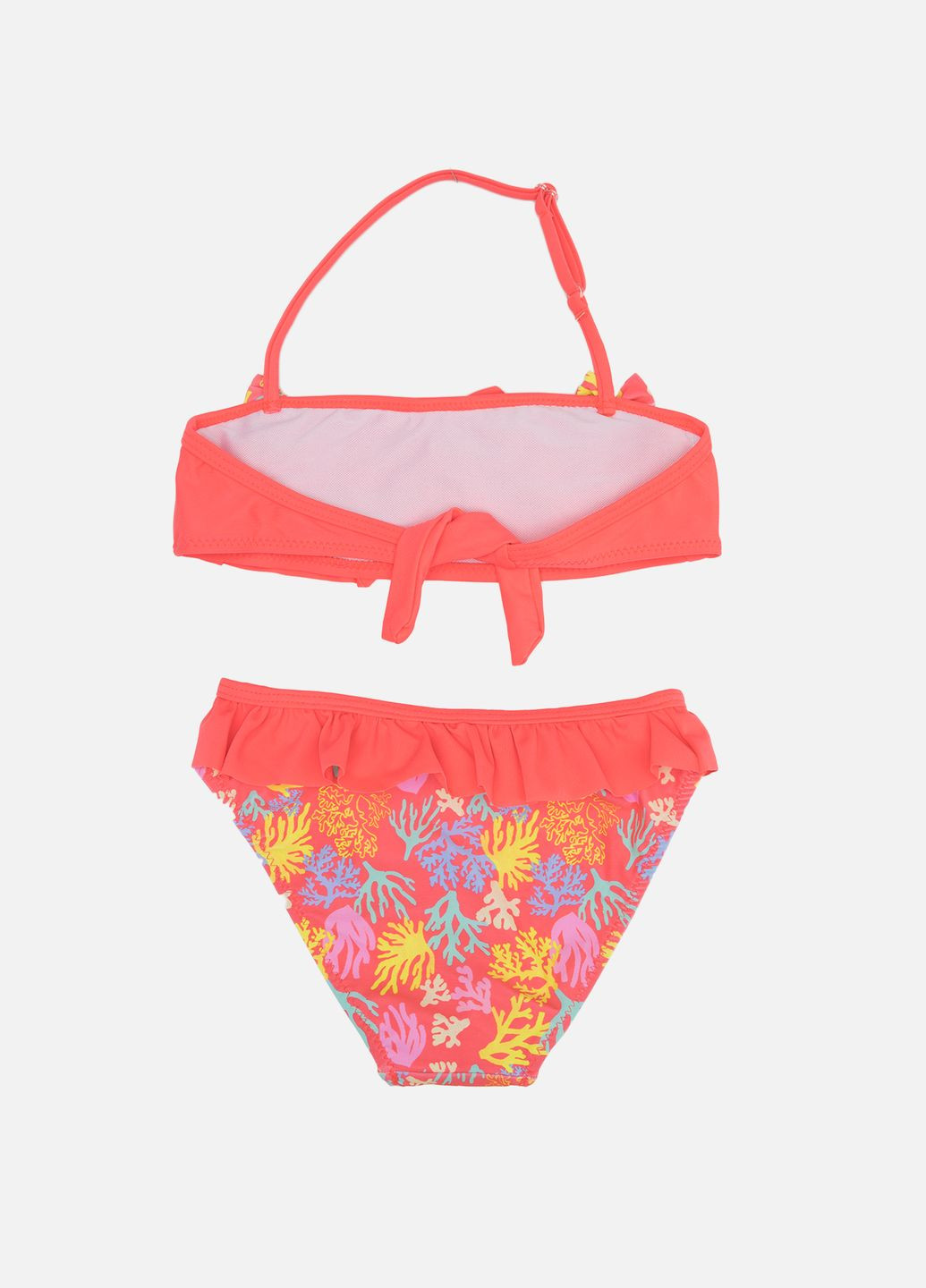Коралловый летний раздельный купальник для девочки цвет коралловый цб-00250873 Teres