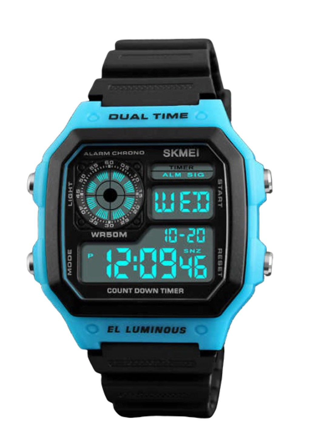Чоловічий спортивний годинник 1299 Синій Skmei (313653907)