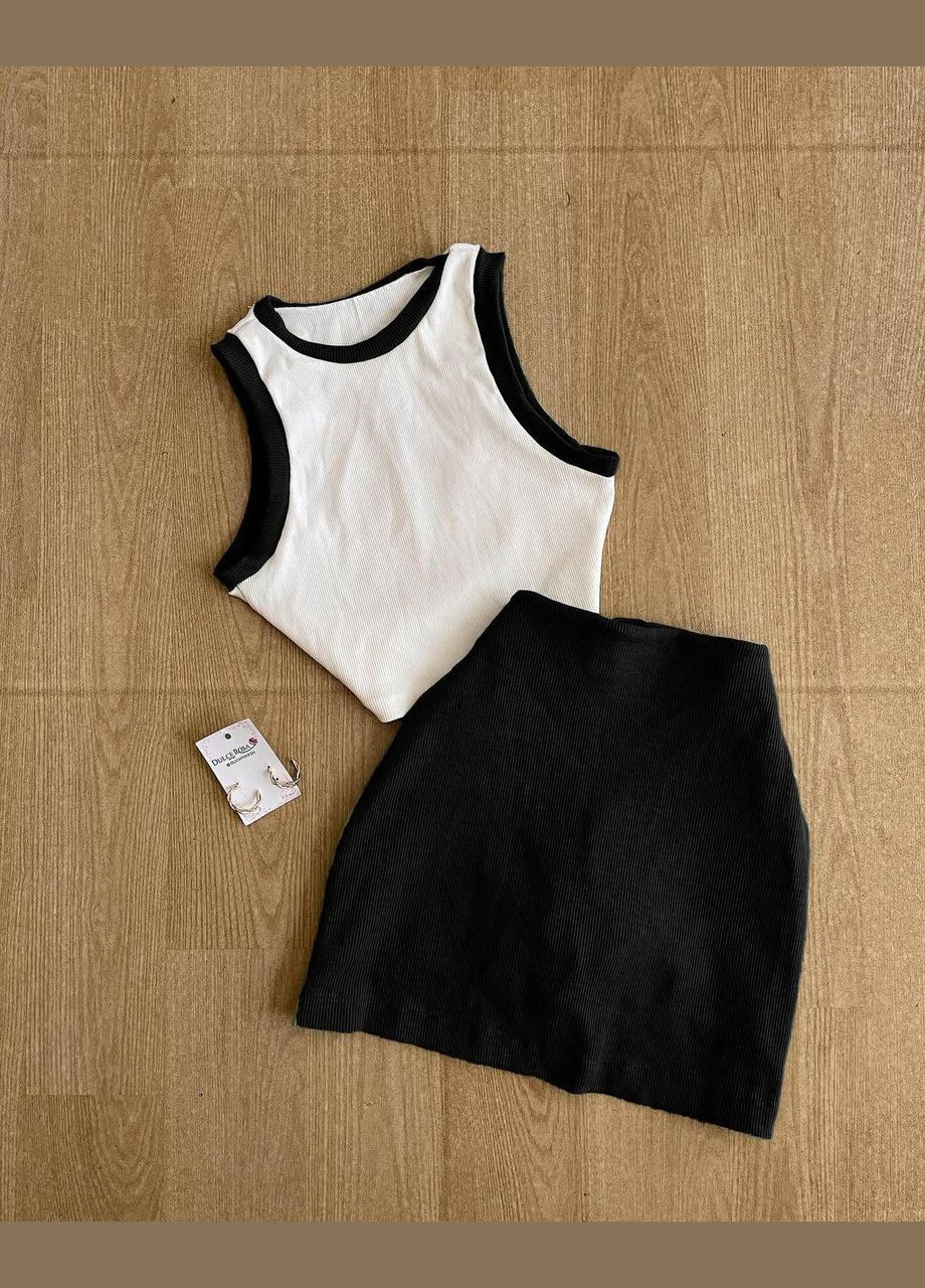 Жіночий костюм із топом та спідницею-шортами No Brand Б1436/1437-275/1 (348361290)