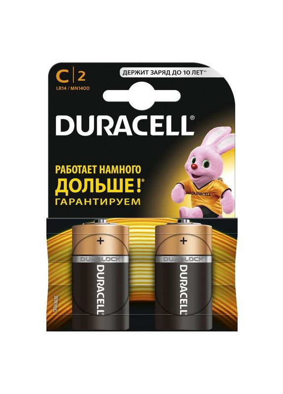 Батарейка C/LR14 (2шт) Duracell (370254805)