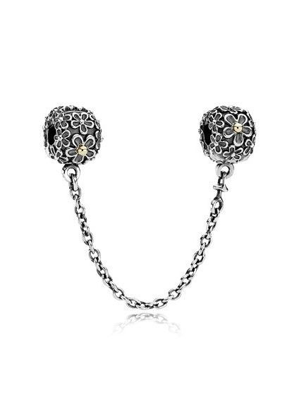 Серебряная защитная цепочка Пандора "Букет" 790864 Kabluchka (355345721)