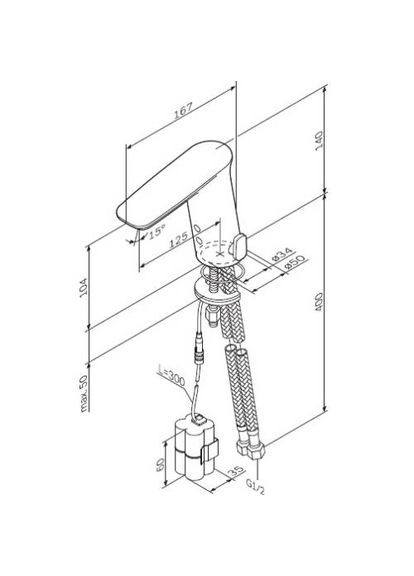 Змішувач Inspire V2.0 сенсорний (F50A02300) AM.PM (370034410)