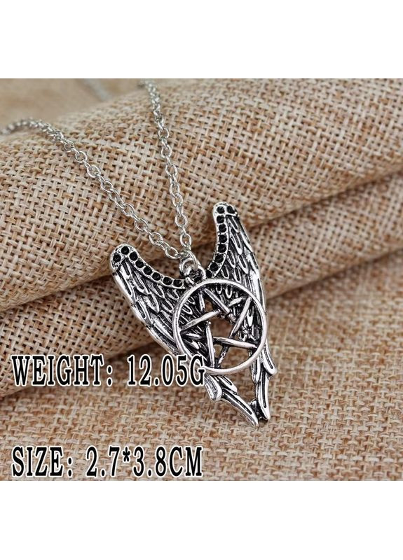 Подвеска Крылья с пентаграммой Кулон амулет пентаграмма Сверхъестественное талисман No Brand (338436292)