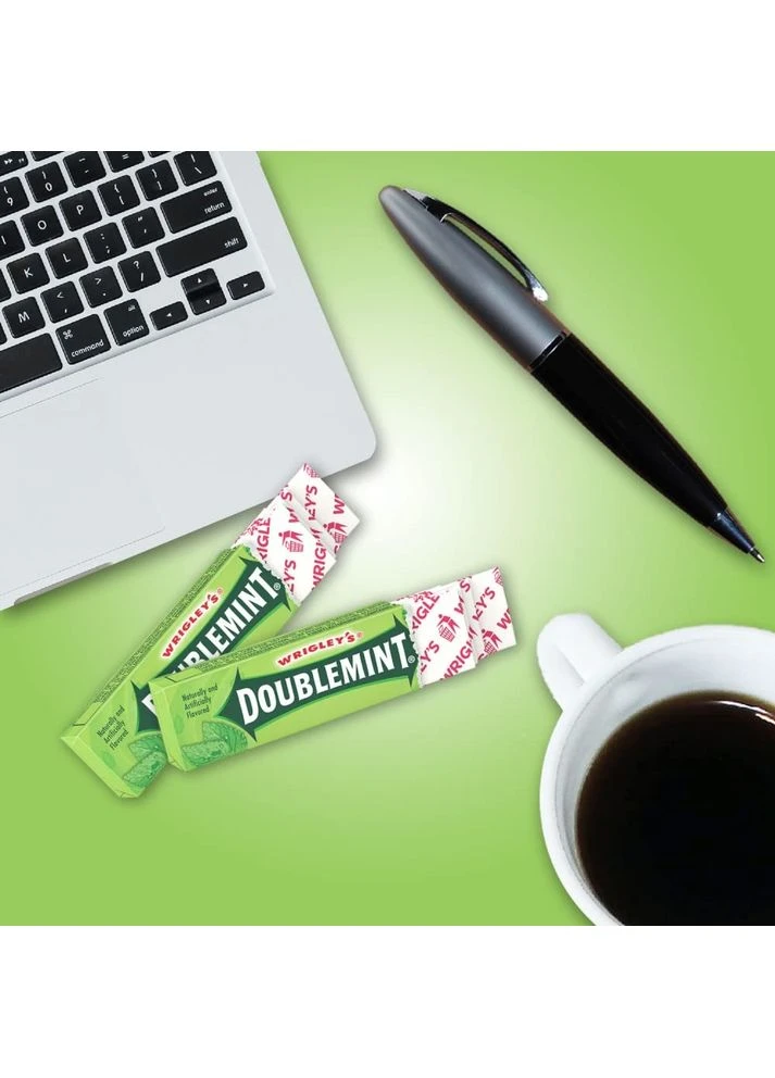 Набор мятной жевательной резинки Doublemint 20 пачек 100 шт. Wrigley's (388368625)
