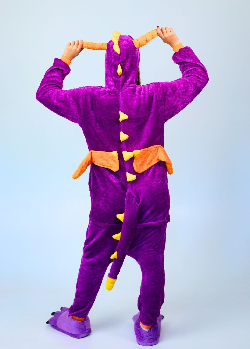 Кигуруми пижама Дракон Спайро девочкам фиолетовый теплый комбинезон плюшевый Lalapka (373254750)