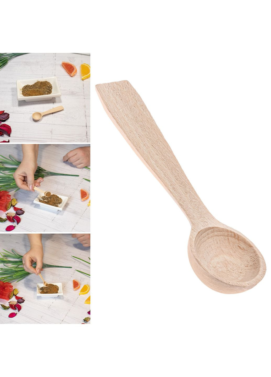 Ложка деревянная для сахара, специй и сыпучих продуктов 7.5 см Woodly (315690920)