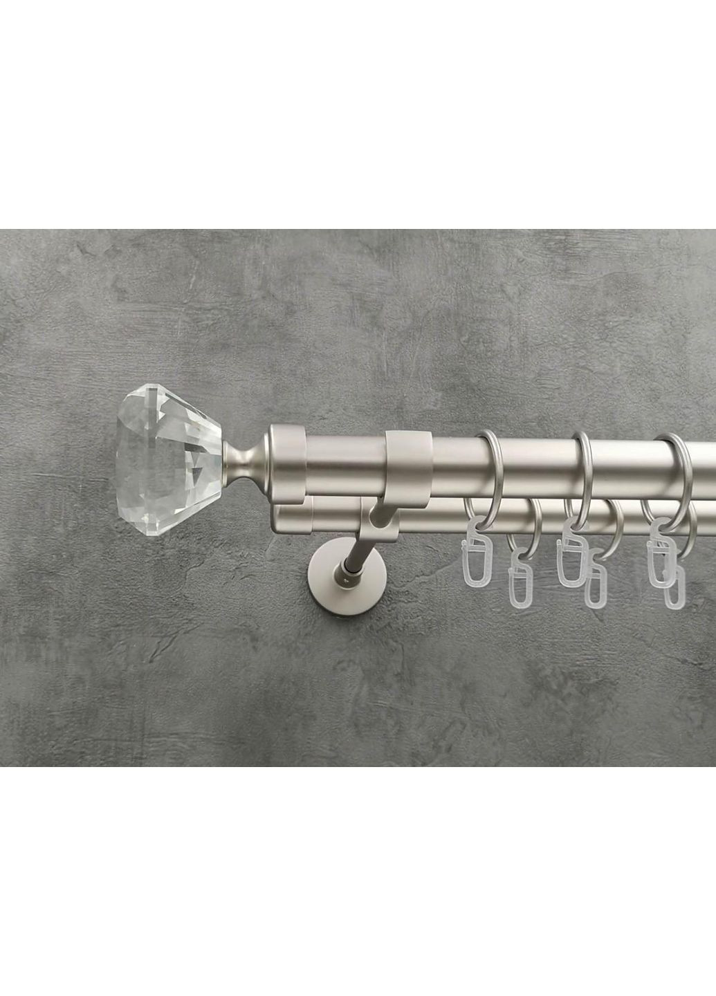 Карниз Спектралія гладка штанга подвійний модерн 25/19 мм 240 см Сатин Quadrum (352782236)