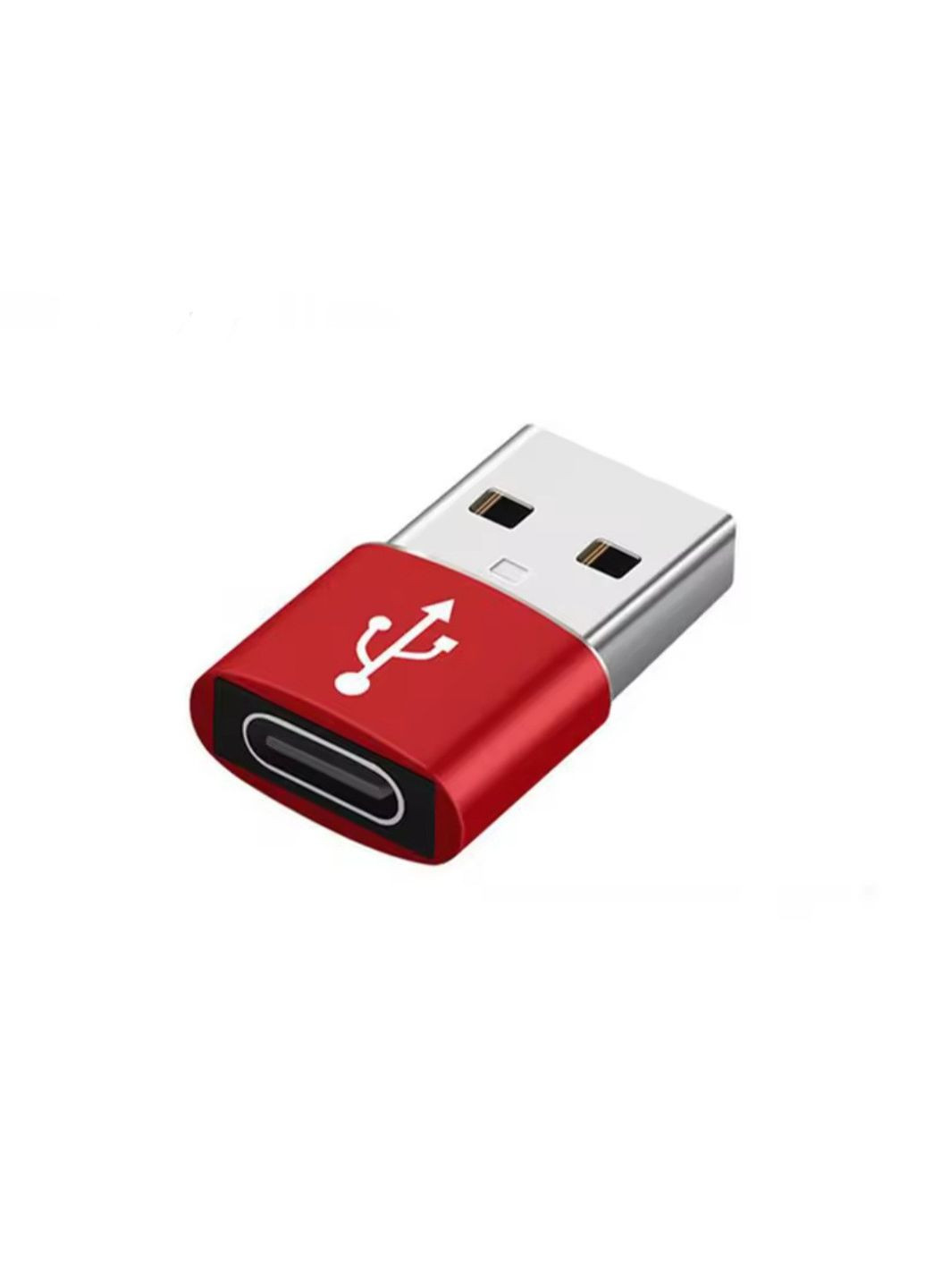 Перехідник з USB на Type-C OTG, USB Type-C. Червоний No Brand (342067577)