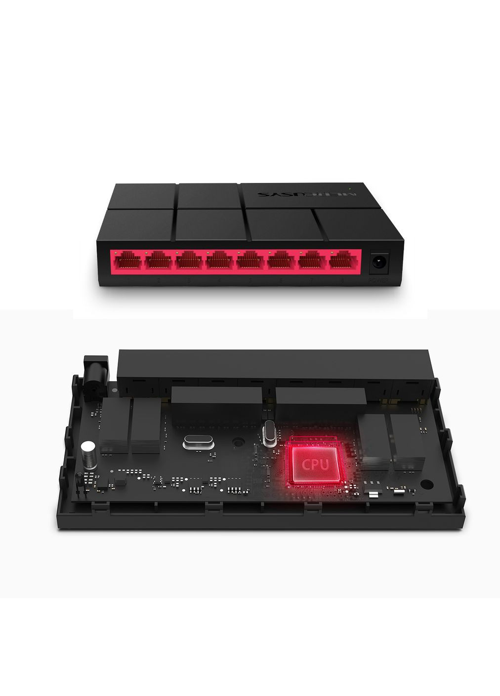 Настільний інтернет-комутатор з 8 портами 10/100/1000 Мбіт/с мережний комутатор для дому та офісу (SW203) Mercusys (361161935)