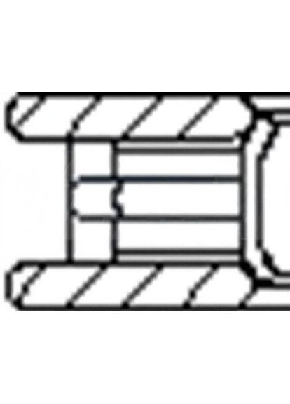 Кольца поршневые (1CYL) OPEL 77.6 (1.2/1.5/2) Z14XE FR10-355700 Freccia (368533236)