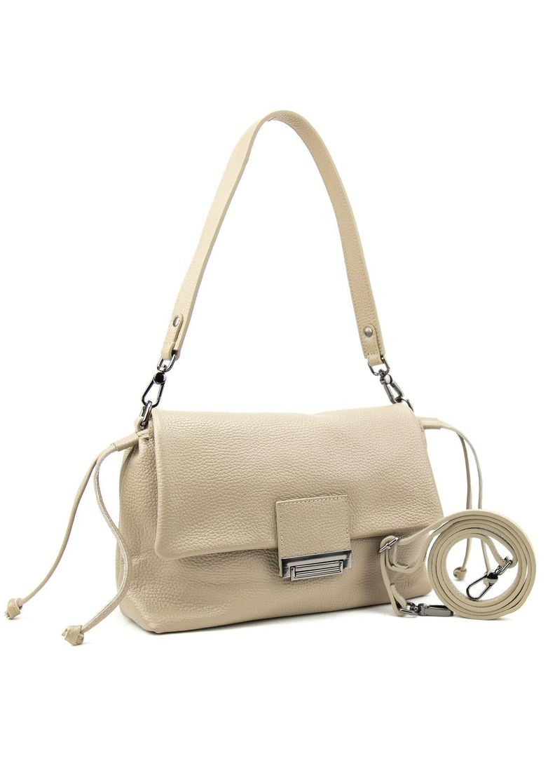 Жіноча м'яка сумка кросбоді на плече з натуральної шкіри флотар повсякденна RoyalBag (365715630)