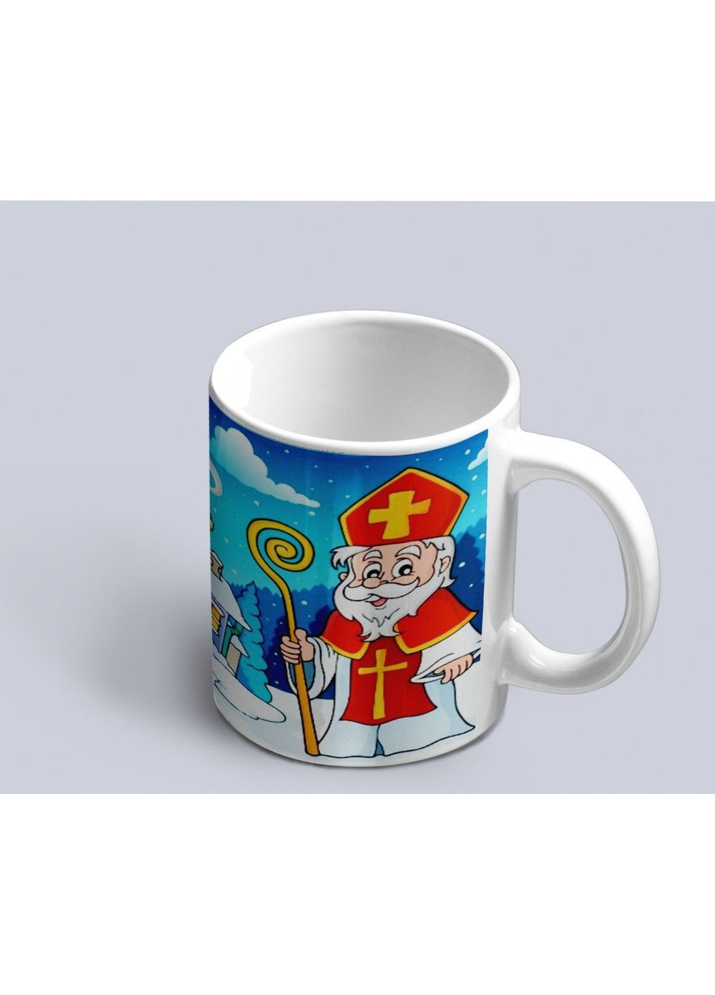 Чашка з новорічним принтом Святий Миколай ЗаСвіт (369718445)