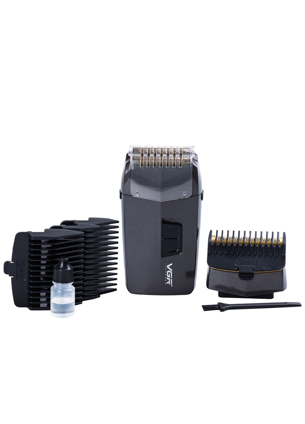 Шейвер-тример VGR V-086 зі знімними насадками акумуляторний сірий HPV086 No Brand (352527716)