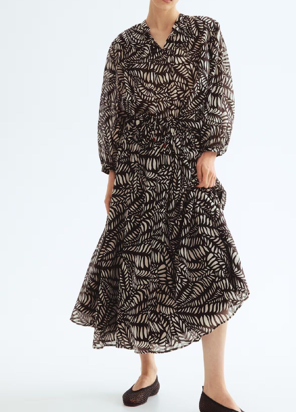 Темно-коричнева блузка H&M