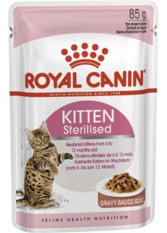Kitten Sterilised - Консервированный корм кусочками для стерилизованных котят - 85 г Royal Canin (327070362)