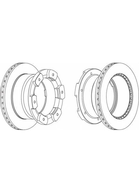 ДИСК тормозной задней IVECO DAILY III (65*) 3.0 06- FCR332A Ferodo (368532747)