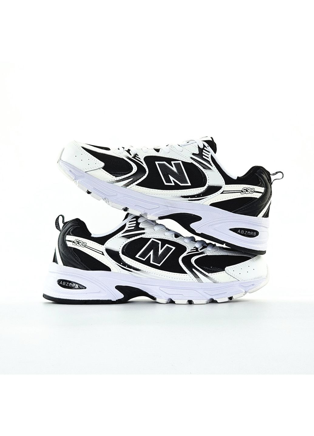 Кросівки жіночі і чоловічі New Balance 530 black white | Нью Беланс 530 чорно-білі No Brand чорно-білі демісезони (362561819)