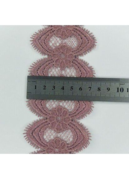 Мереживо макраме 7см (13м) Колір - Бузок/пудра (10-L0434-6) Plus-plus (352747099)