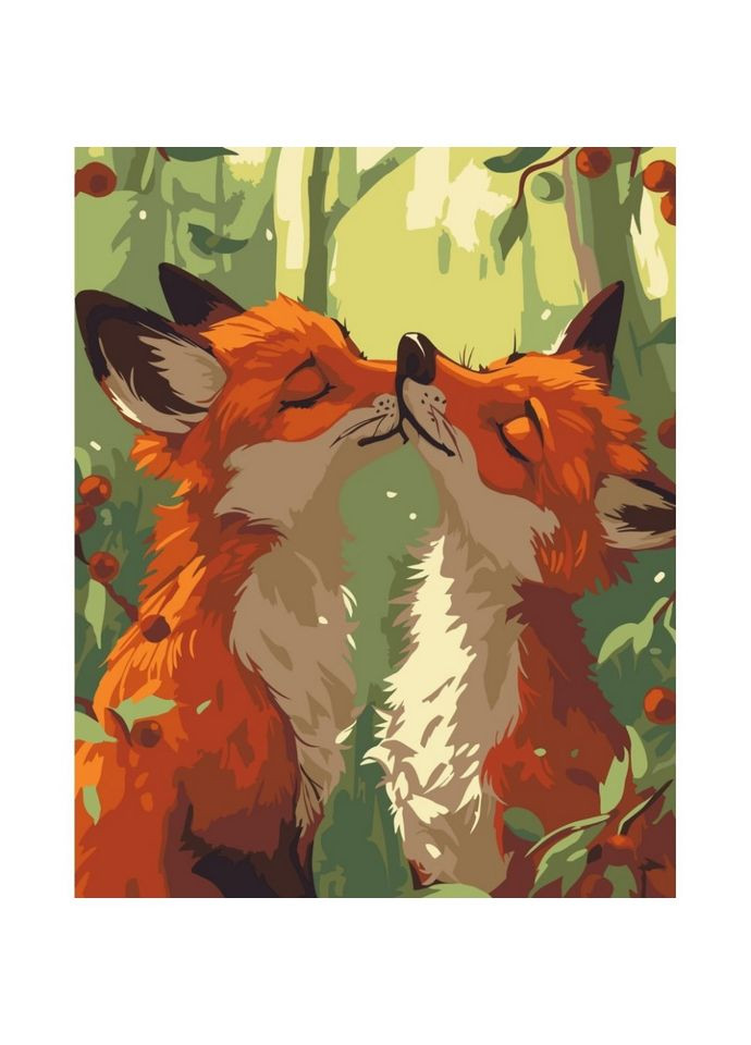 Картина за номерами "Ніжні лисички" 11690 AC Art Craft (363203033)