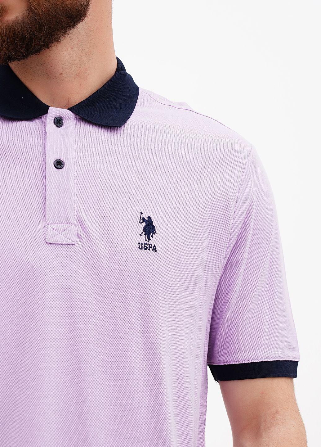 Рожева футболка поло u.s. polo assn чоловіча U.S. Polo Assn.