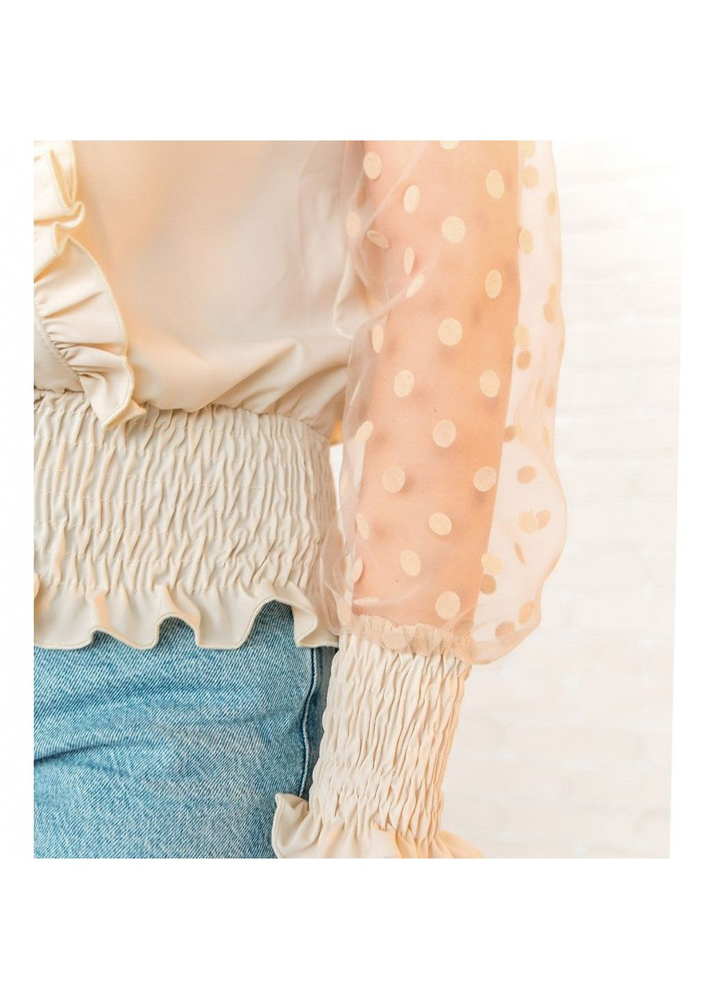 Бежевая повседневный рубашка Liton