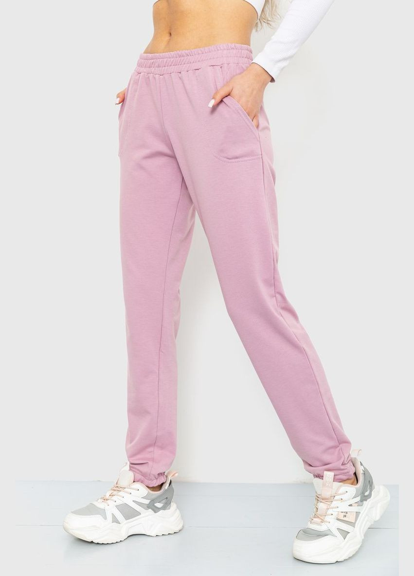 Спорт штани жіночі двонитка, колір пудровий, Ager (266815552)