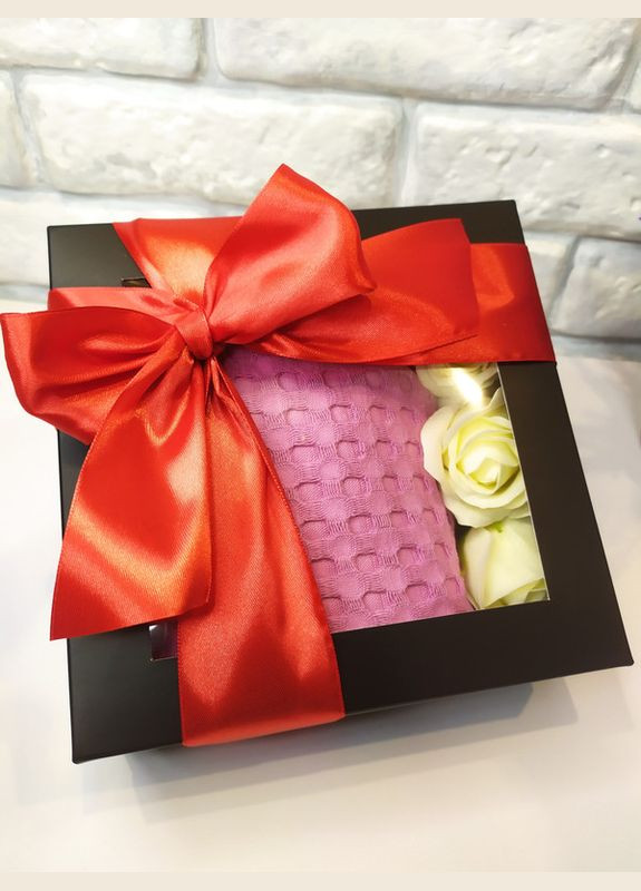 Подарунок для жінки SPA подарунковий набір День закоханих тюрбан рушник для волосся, мильні квіти троянди (5743-2228) No Brand (322301200)