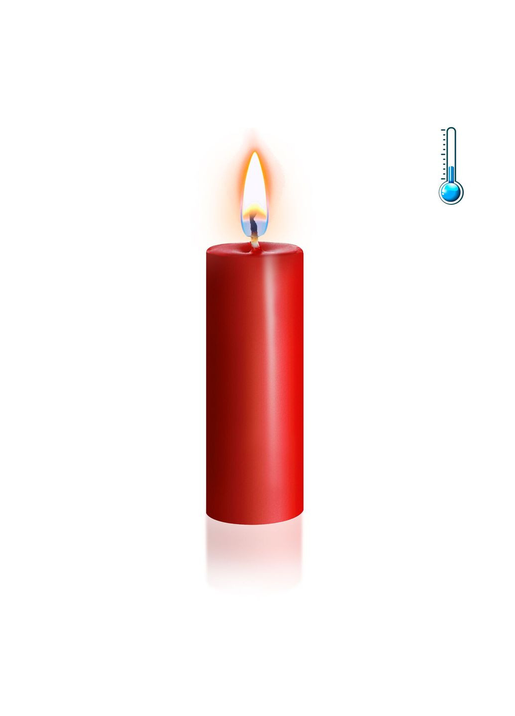 Червона воскова свічка низькотемпературна S 10 см Art of Sex (291439838)