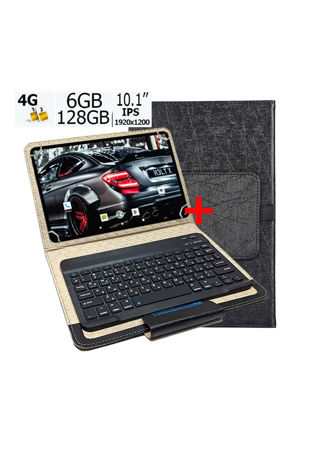 Планшет-телефон Neo ТаЬ 10 LTE 6GB/128GB DUAL SIM 10,1" IPS FULL HD 1920x1200 Grey с чехлом с Bluetooth клавиатурой Adronix Neo Tаb 10 LTE 6GB/128GB (327429270)