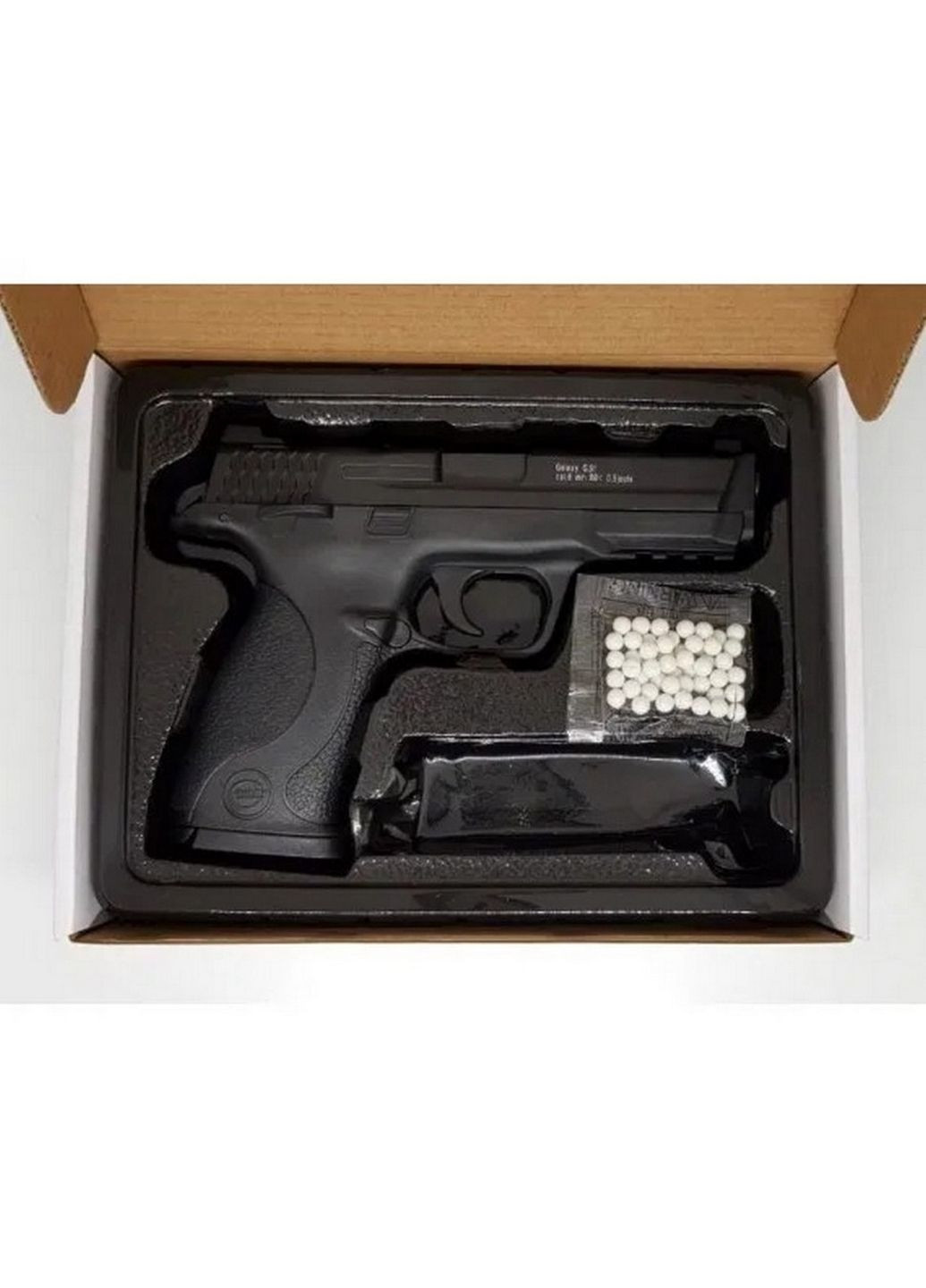 Детский пистолет на пульках "Smith&Whesson MP40"металл 20х20х5 см Galaxy (289368971)