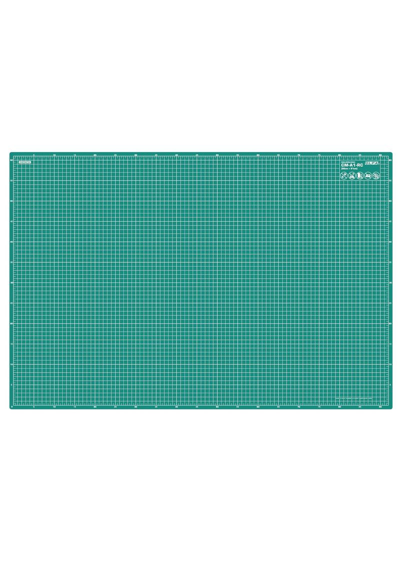 Коврик CM-A1-RC непрорезаемый 920х610х2,0 мм двухсторонний 1-метрическая 2-дюймовая без фталата DEHP (16121) Olfa (315890375)