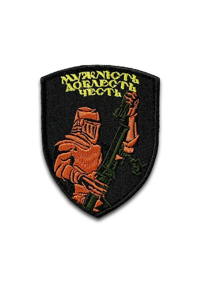 Шеврон рыцарь (Форма щит. На липучке) Размер 8x6.5см No Brand (369924540)