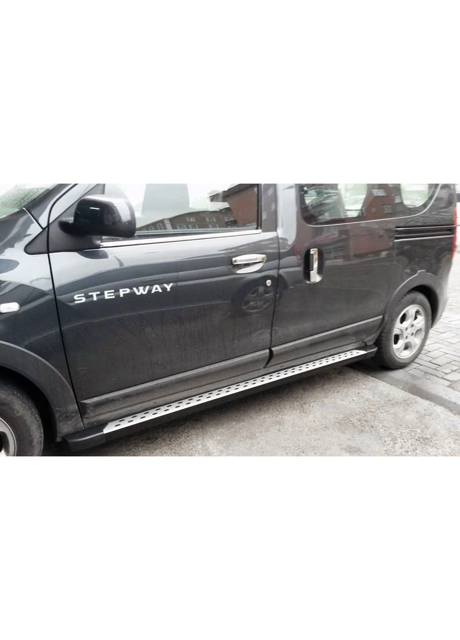 Боковые Подножки DotLine (2 шт., Алюминий) для Dacia 2013-2022 гг Omsa Dokker (388986086)