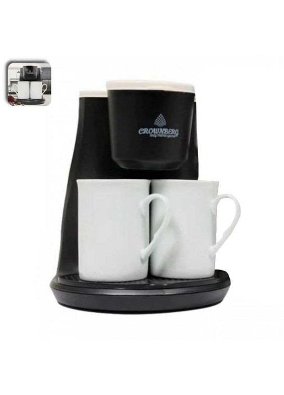 Капельная кофеварка на 2 чашки кофемашина 500 Вт (C6815) Crownberg (360531866)