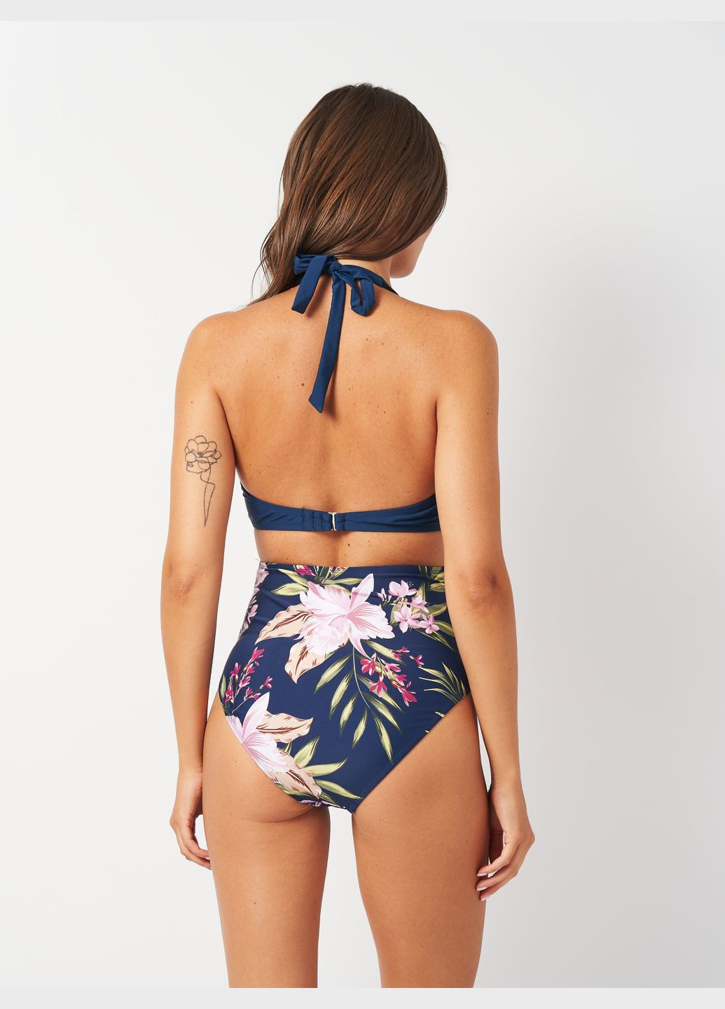 Темно-синий летний купальник CUPSHE