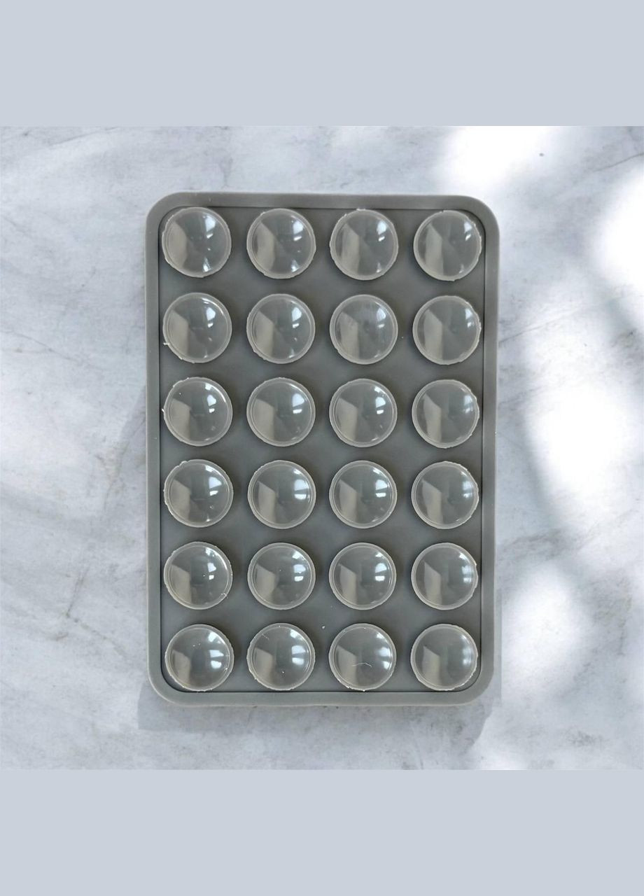 Тримач ліппер з присосками – зручний тримач із двосторонніми присосками Сірий No Brand (326803396)