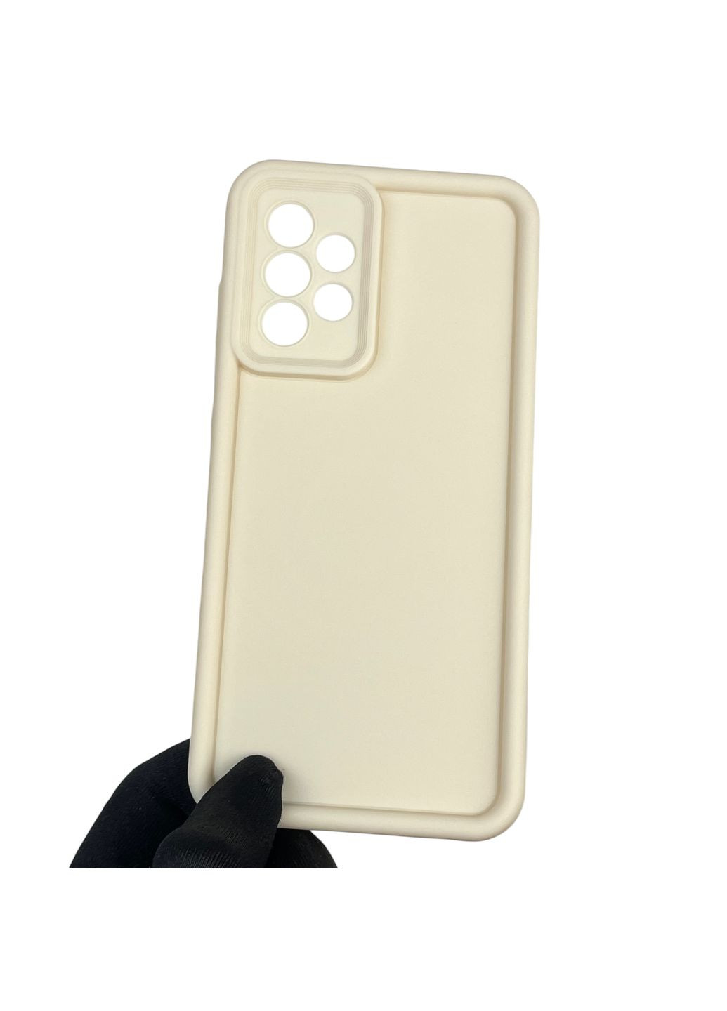 Чохол силіконовий Soft Touch для Galaxy A52 5G (SM-A526) молочний (Повний захист камери) Samsung (366386564)