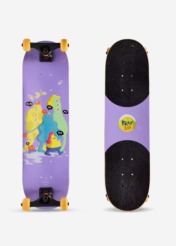 Детский Скейт (Скейтборд) Play 120 Friends 7,25 (от 3 - 7 лет) для Обучения Oxelo (335052447)
